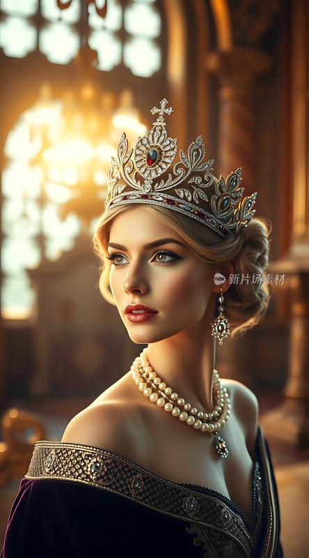 金色皇冠下的优雅公主