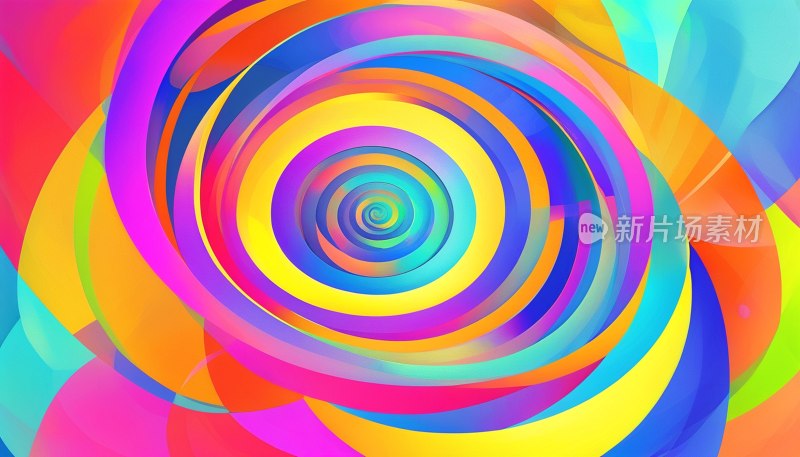 多彩螺旋背景