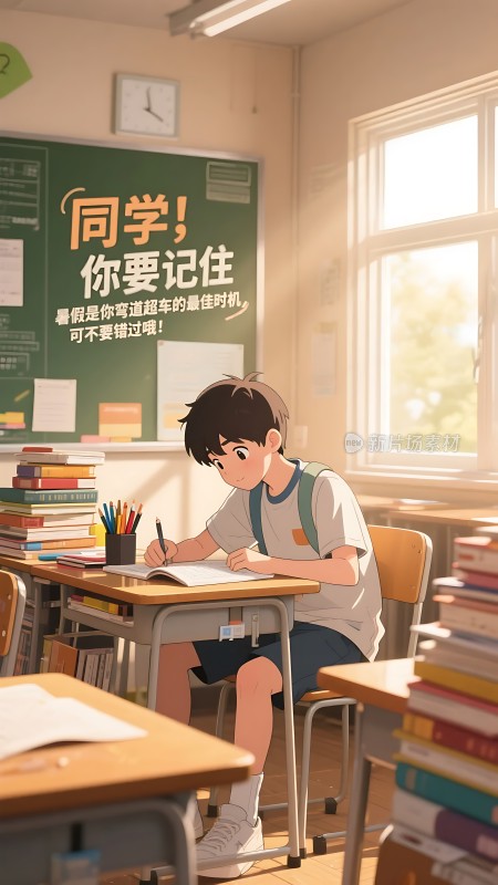 同学！你要记住暑假是你弯道超车的最佳时机可不要错过哦！