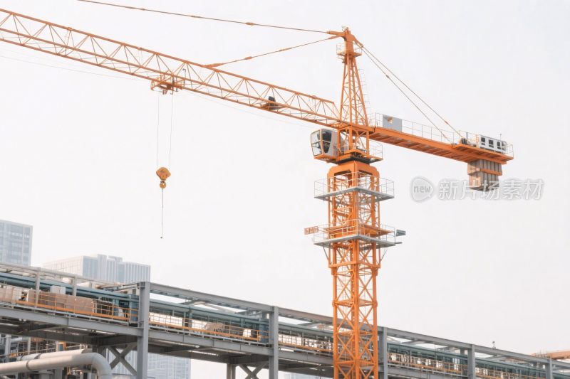 建筑工地塔吊