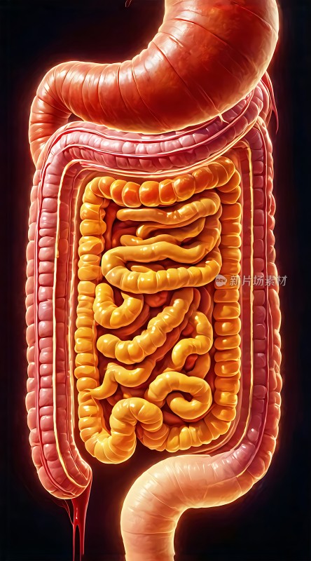 人体消化系统解剖图