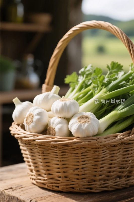 新鲜蔬果篮食材