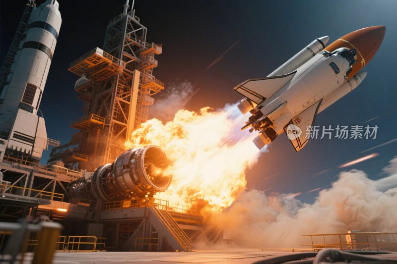 火箭发射场景