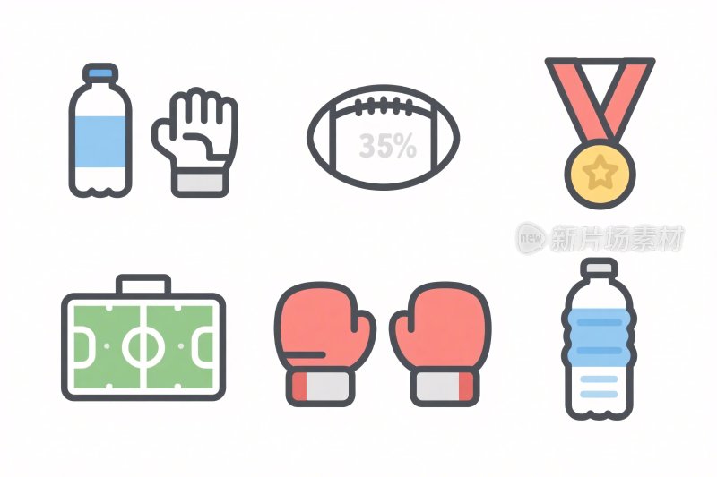 运动元素图标集合