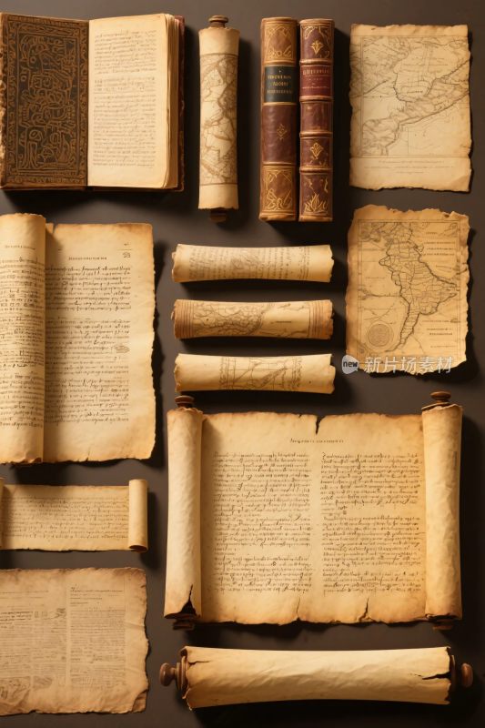 古旧书籍手稿陈列