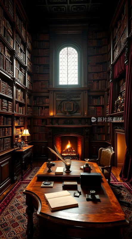 古董书房里的温暖与智慧