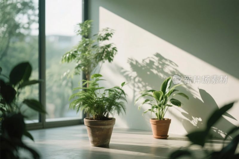 室内植物自然场景