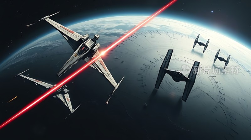 太空激战星际飞船的对决