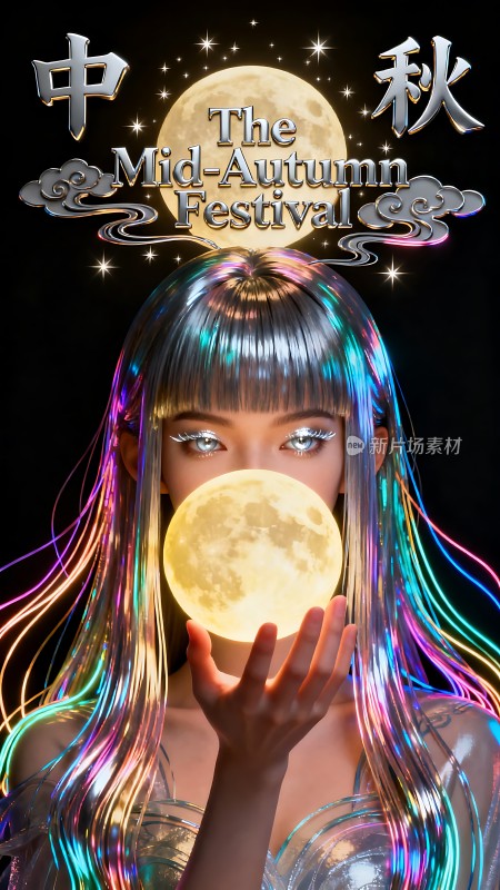 中秋月圆人团圆