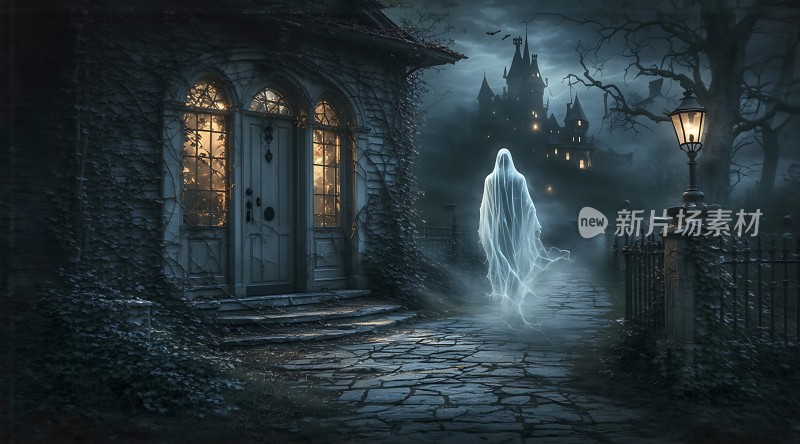 幽灵出没的神秘夜晚