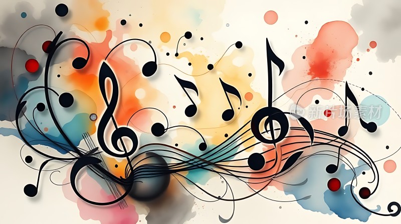 音乐之舞旋律与色彩的交响