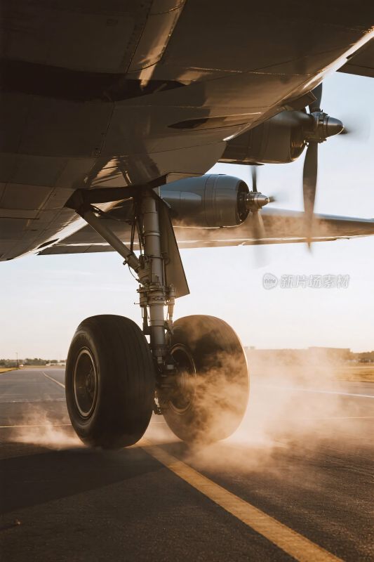 飞机起落架与跑道