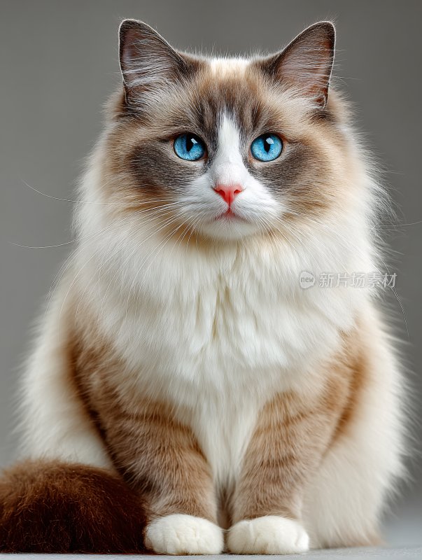 蓝眼长毛猫萌照