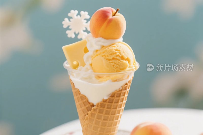 美味甜筒冰淇淋