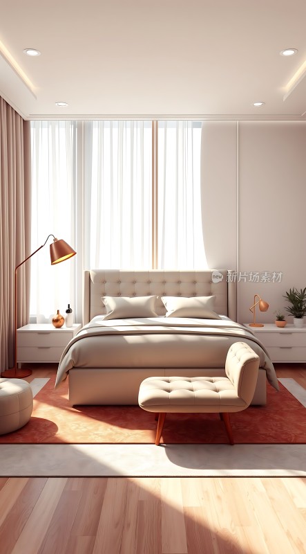 现代卧室设计简约风格温馨舒适