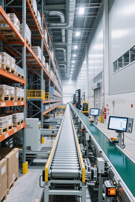 自动化仓库传送带场景
