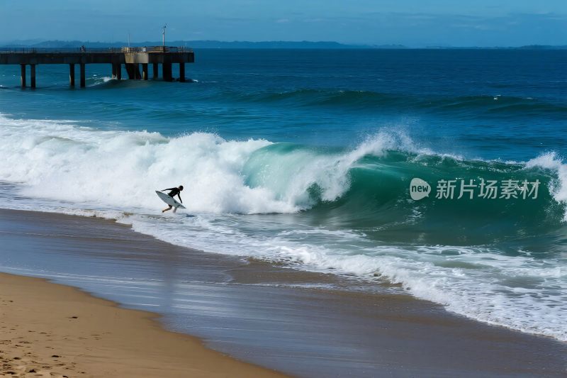 海滩冲浪景观摄影