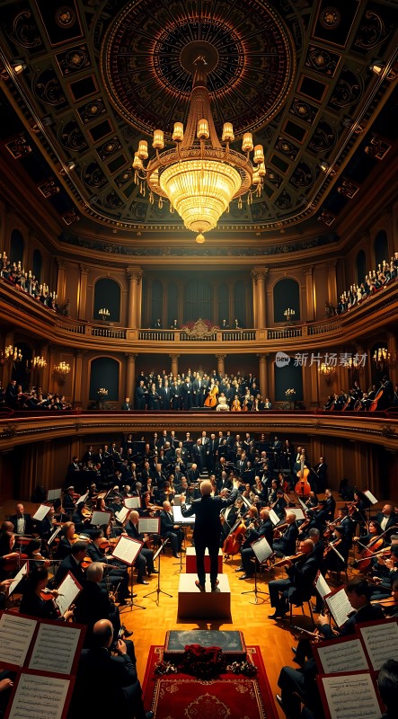 交响乐团华丽演奏现场