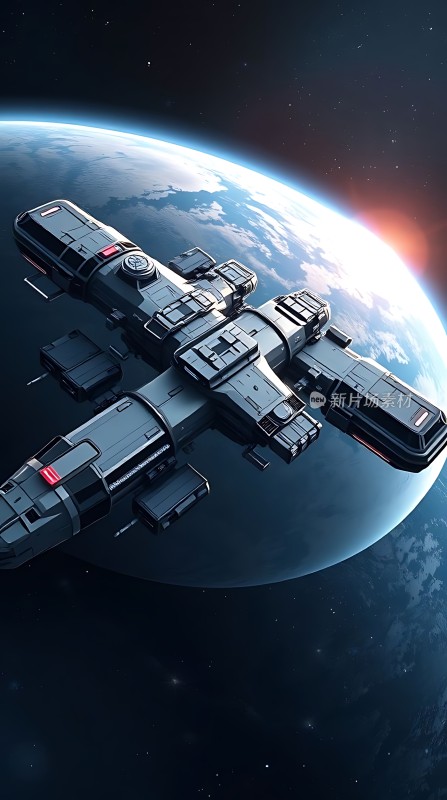 星际飞船遨游宇宙
