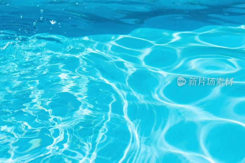 蓝色水波纹水面