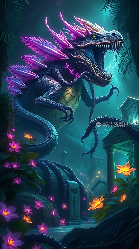 神秘龙影荧光夜行