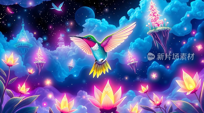 夜空下的梦幻之旅