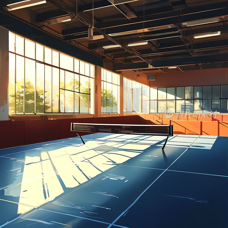 乒乓球室光影