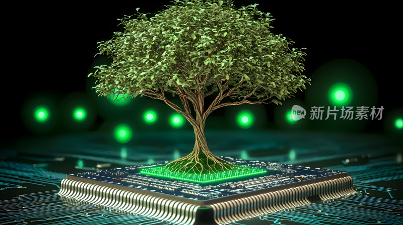 从计算机芯片中长出树