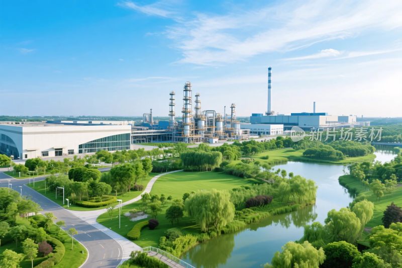 工业区生态景观图