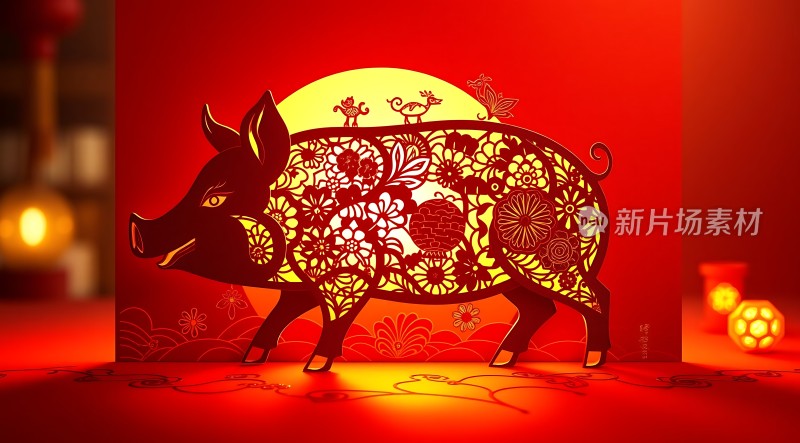 猪年大吉福运滚滚来！