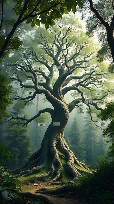 森林之魂古老树的生命之歌