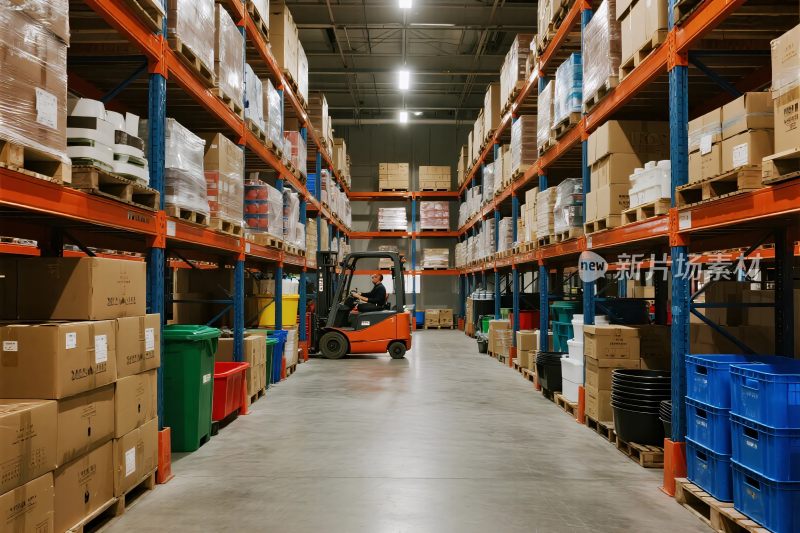 仓库内部货物存储场景