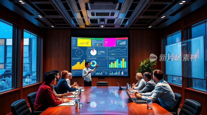 商务会议数据分析报告展示