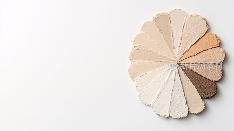 扇形排列的多彩色卡