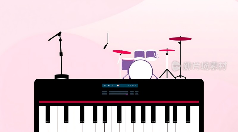 音乐合成器与架子鼓的结合