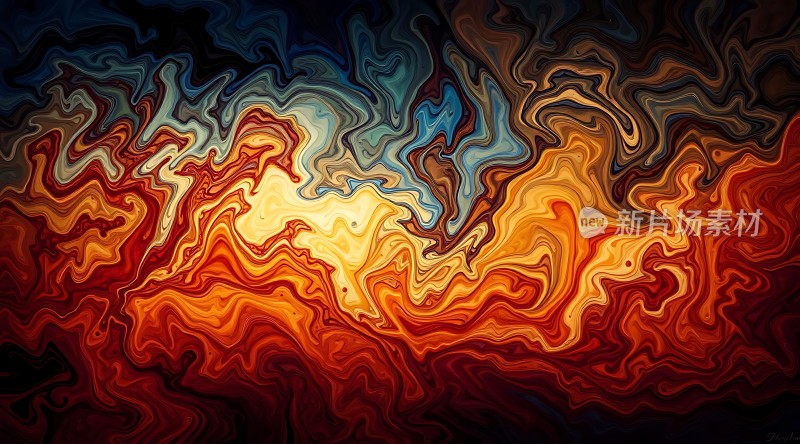 色彩漩涡视觉风暴