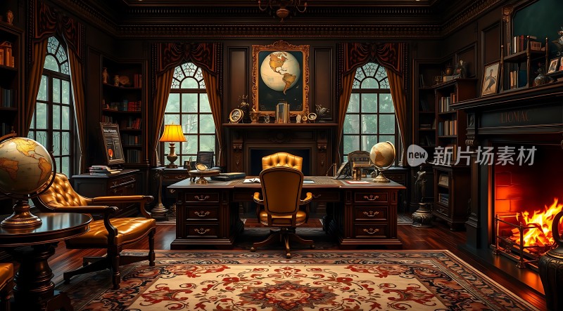 古董书房里的温暖与智慧
