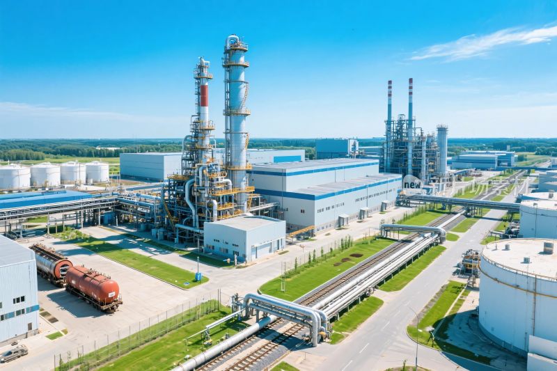 工业厂区全景图