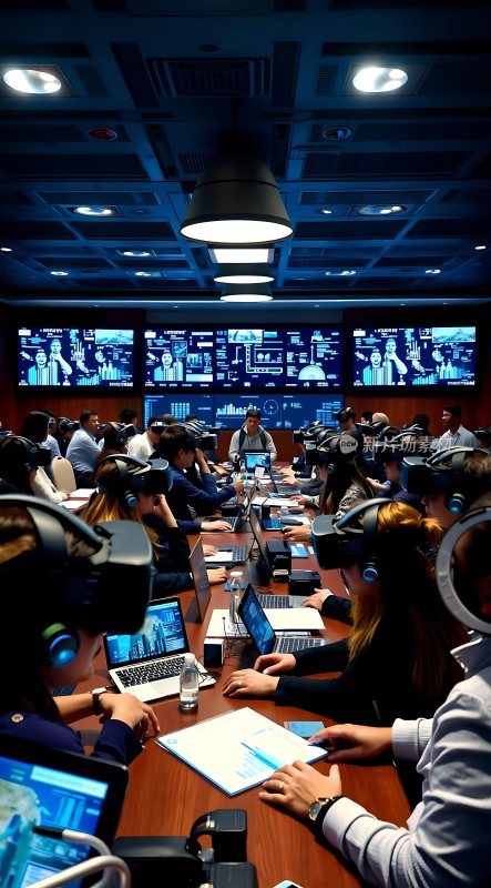 虚拟现实会议现场