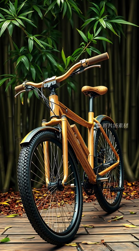 竹制自行车自然与科技的完美结合