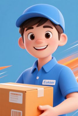 配送员快递箱插画 配送员快递箱插画