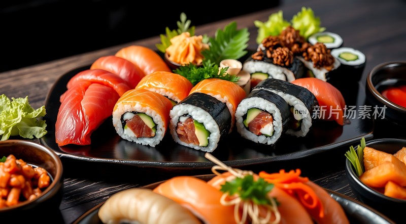 新鲜刺身寿司大餐