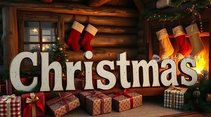 圣诞礼物温馨小屋