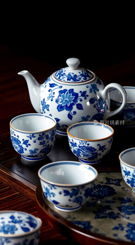 青花瓷茶具