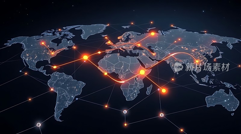 全球网络连接图