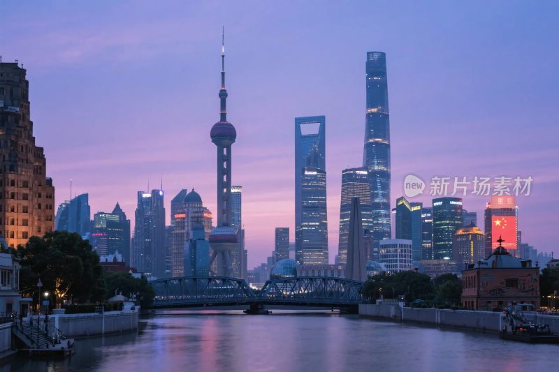 上海外滩天际线摄影