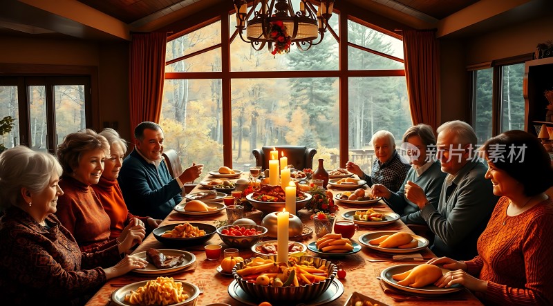 温馨家庭聚餐共享美好时光