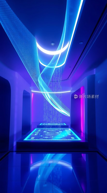 科技感走廊未来主义设计