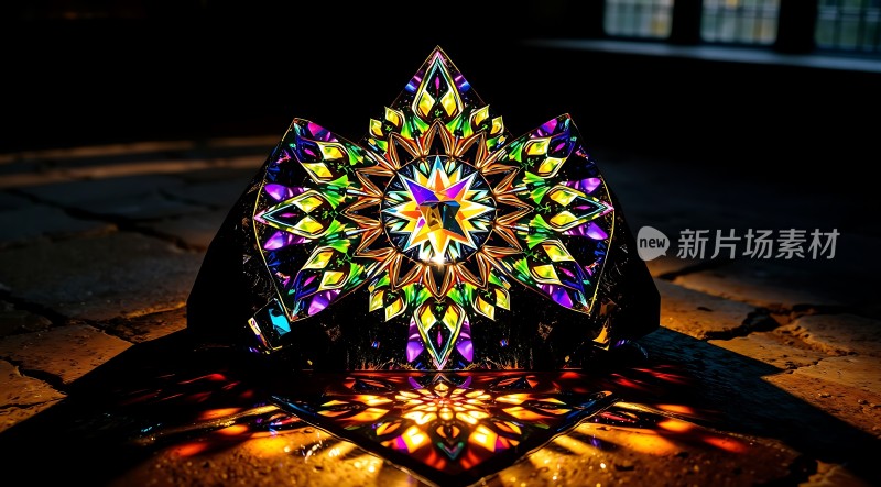 彩色玻璃艺术光影展示