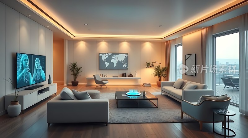 现代客厅设计简约风格温馨舒适